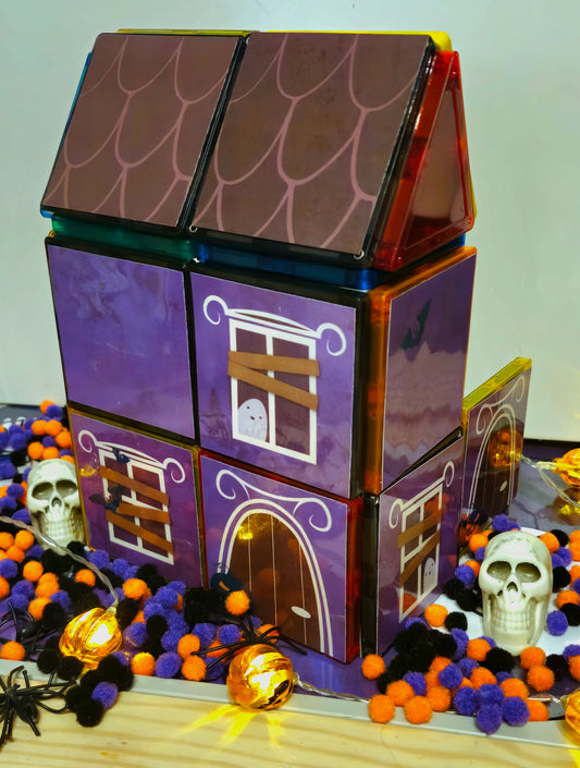 Magnet tile toppers - Haunted House