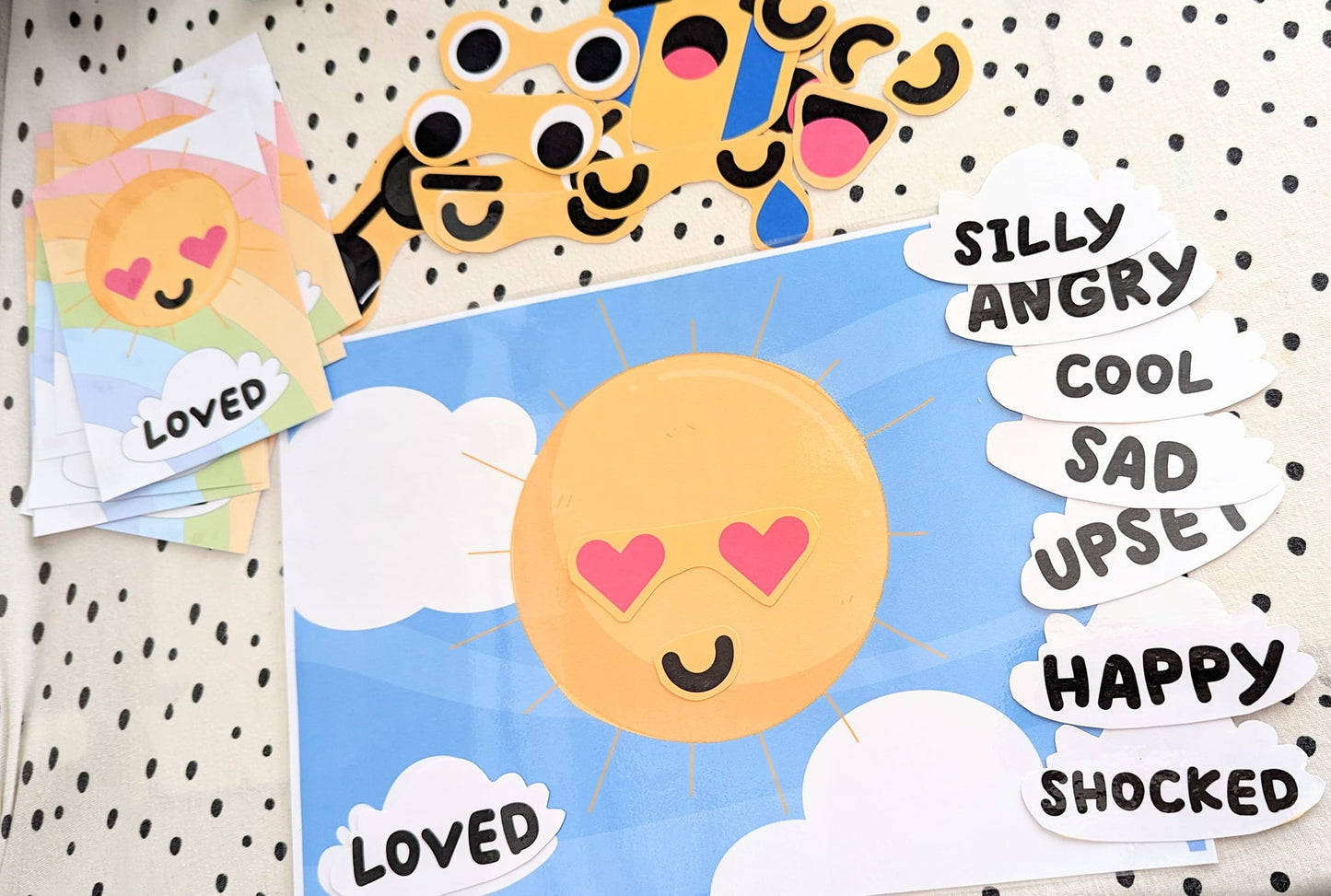 Flisat insert -sunshine emotion matching activity