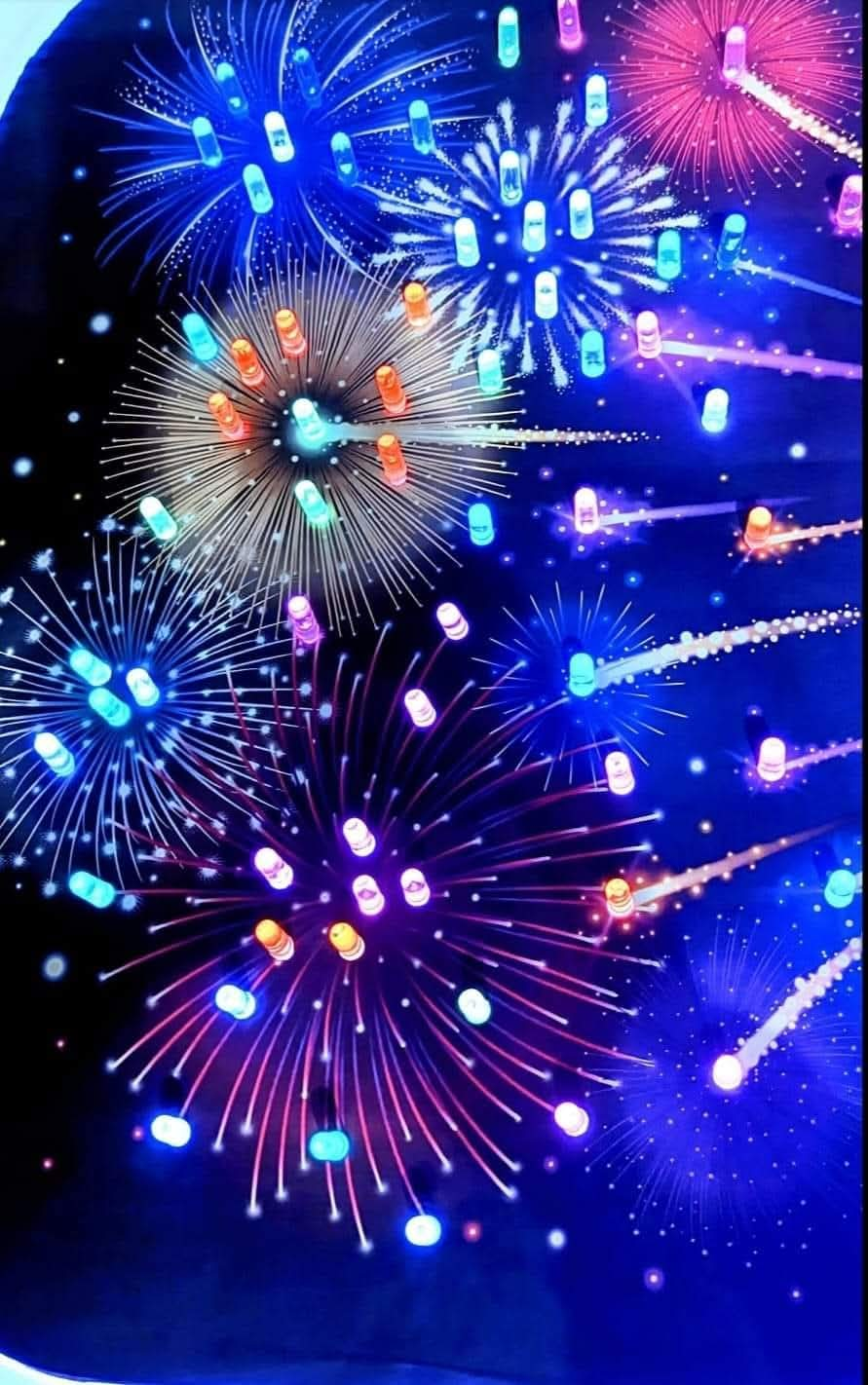 Flisat insert - fireworks for New Year, 4th July, Bonfire Night