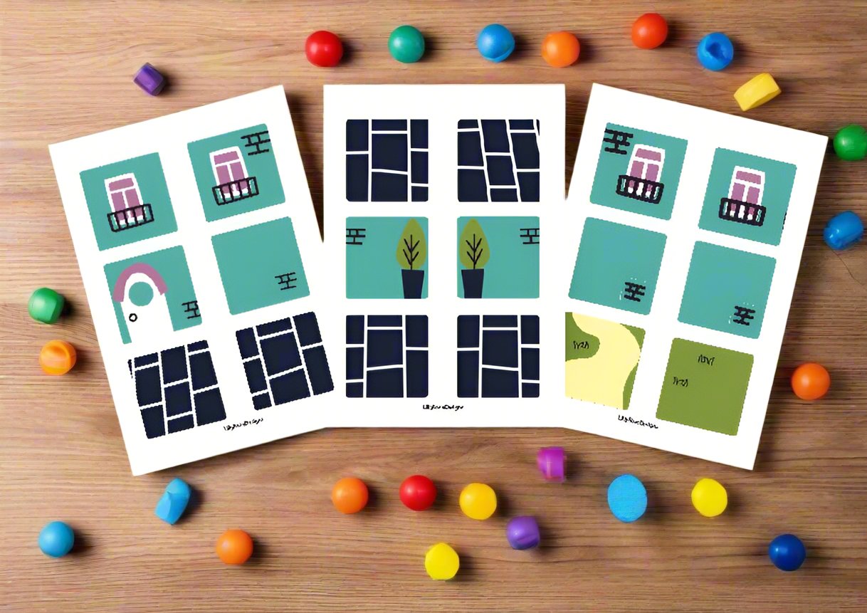 Magnet tile toppers - House printable