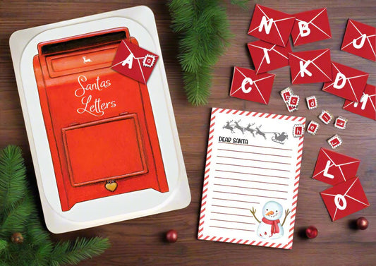 Flisat Insert - Letters to Santa Including Elf letter and alphabet matching activity