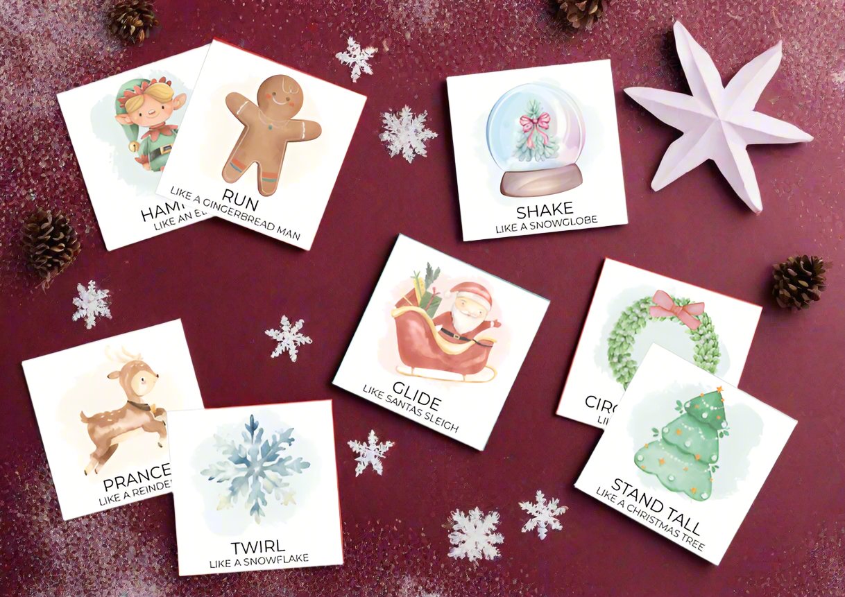 Kids Printable Christmas Movement Cards