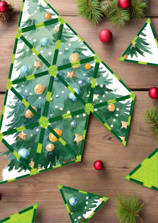 Magnet tile toppers - Christmas tree