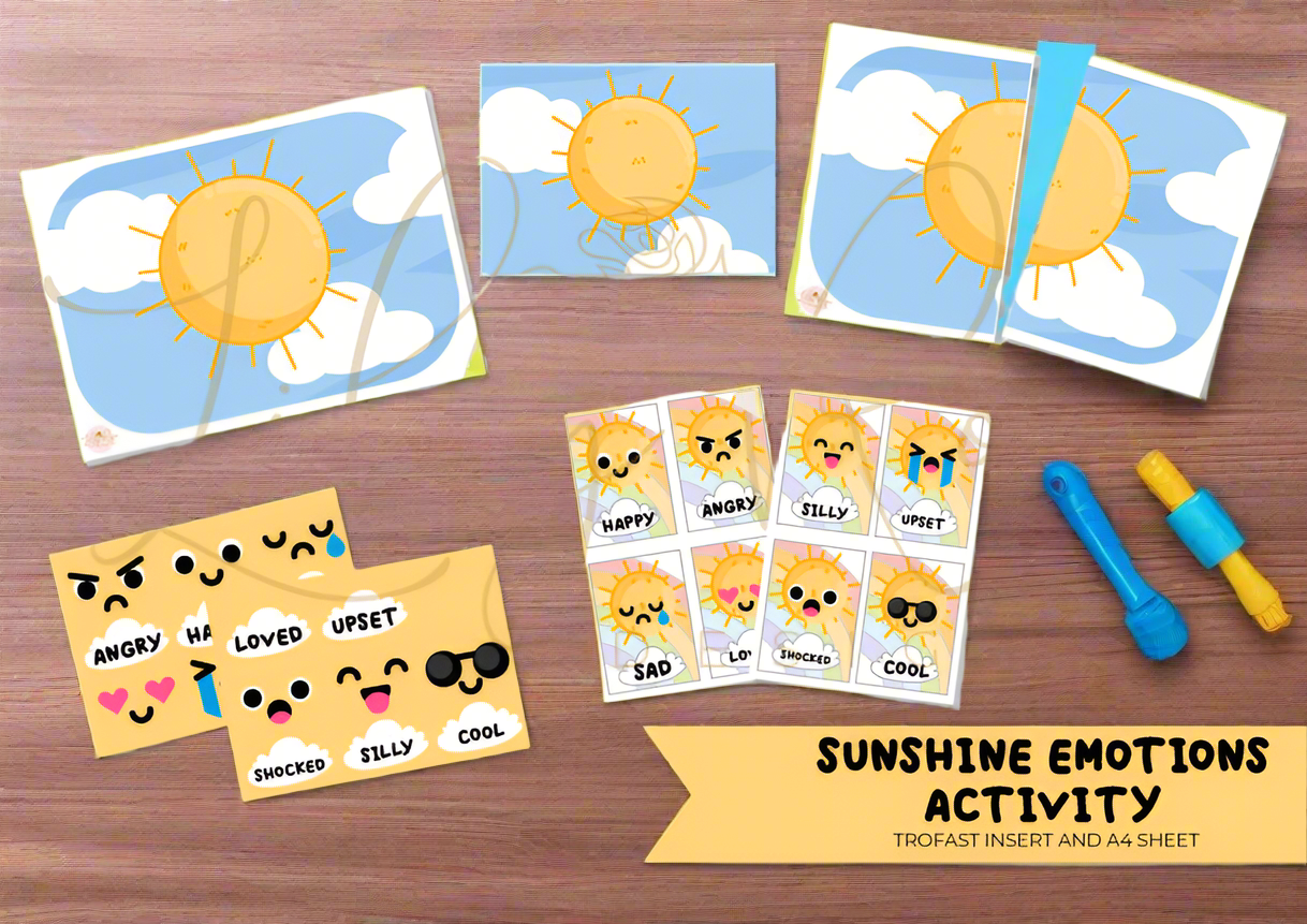 Flisat insert -sunshine emotion matching activity