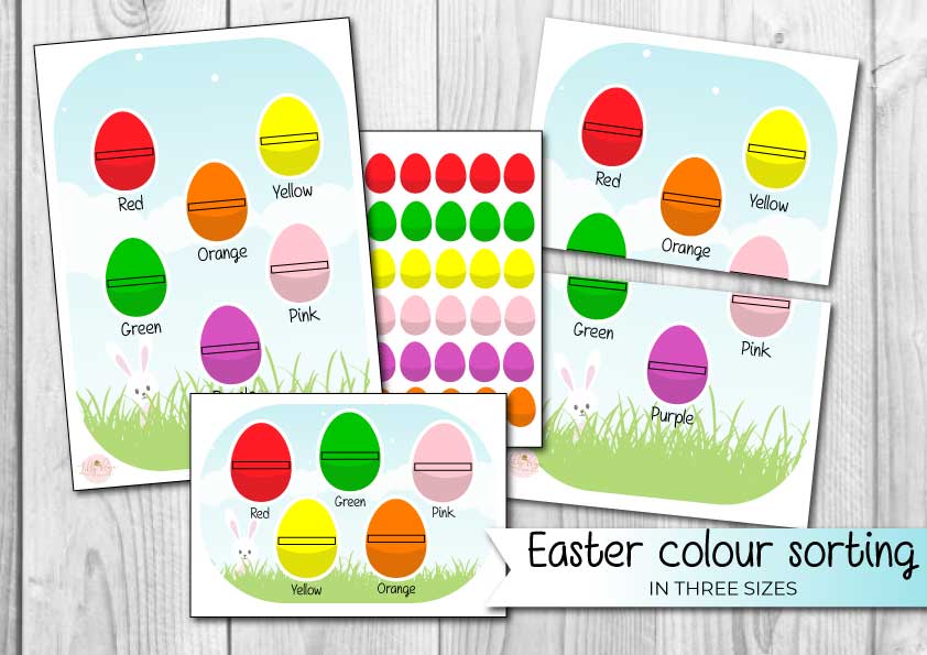 Easter colour sort Flisat Insert