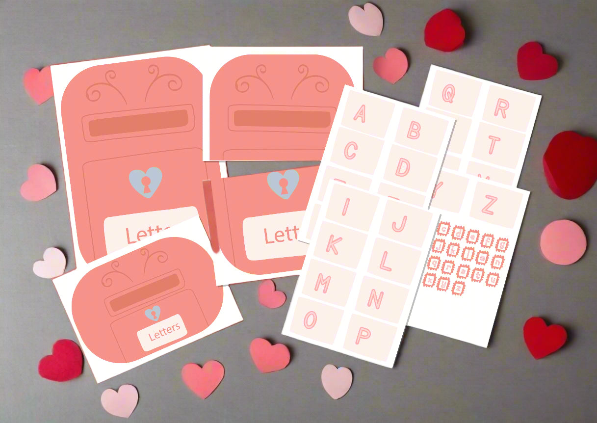 Flisat Insert - Valentines Day posting alphabet letters